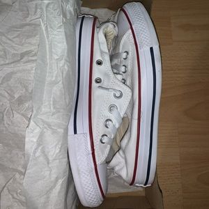 white low top converse